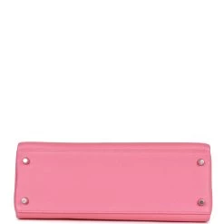 Hermès Hermes Kelly Retourne 32 Rose Azalee Clemence Palladium Hardware -Online Bag Store H K 020823 1 06
