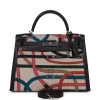Hermès Hermes Kelly Sellier 32 Toile De Camp Cavalcadour Palladium Hardware 1 Hermès Hermes Kelly Sellier 32 Toile De Camp Cavalcadour Palladium Hardware -Online Bag Store H K 021623 2 01