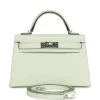 Hermès Hermes Kelly Sellier 20 Vert Fizz Epsom Palladium Hardware -Online Bag Store H K 112822 6 01