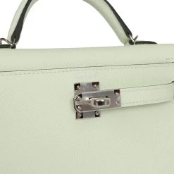 Hermès Hermes Kelly Sellier 20 Vert Fizz Epsom Palladium Hardware -Online Bag Store H K 112822 6 07