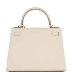 Hermès Hermes Craie Epsom Sellier Kelly 28 Gold Hardware -Online Bag Store H K 121222 1 04