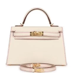 Hermès Hermes Special Order (HSS) Kelly Sellier 20 Nata Verso Epsom Gold Hardware