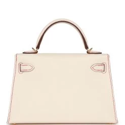 Hermès Hermes Special Order (HSS) Kelly Sellier 20 Nata Verso Epsom Gold Hardware -Online Bag Store H K 230426 1 05
