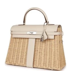 Hermès Hermes Picnic Kelly 35 Nata Swift Palladium Hardware -Online Bag Store H K 230510 1 03