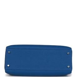 Hermès Hermes Kelly Retourne 32 Bleu France Togo Palladium Hardware -Online Bag Store H K 230512 1 06