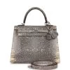 Hermès Hermes Kelly Sellier 25 Ombre Varanus Salvator Lizard Palladium Hardware -Online Bag Store H K 230519 1 PK 01