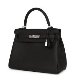 Hermès Hermes Kelly Retourne 28 Black Togo Palladium Hardware -Online Bag Store H K 230523 1 03