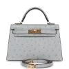 Hermès Hermes Kelly Sellier 20 Bleu Glacier Ostrich Gold Hardware 2 Hermès Hermes Kelly Sellier 20 Bleu Glacier Ostrich Gold Hardware -Online Bag Store H K 230607 2 01