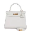 Hermès Hermes Kelly Retourne 28 New White Evercolor Gold Hardware 1 Hermès Hermes Kelly Retourne 28 New White Evercolor Gold Hardware -Online Bag Store H K 230609 5 XZ 01