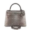 Hermès Hermes Kelly Sellier 28 Ombre Varanus Salvator Lizard Palladium Hardware 2 Hermès Hermes Kelly Sellier 28 Ombre Varanus Salvator Lizard Palladium Hardware -Online Bag Store H K 230714 2 MR 01