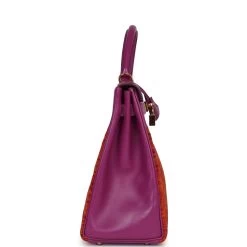 Hermès Vintage Hermes Kelly Retourne 32 Vibrato Cyclamen Box Gold Hardware -Online Bag Store H K 230801 1 04