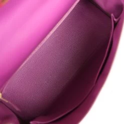 Hermès Vintage Hermes Kelly Retourne 32 Vibrato Cyclamen Box Gold Hardware -Online Bag Store H K 230801 1 09