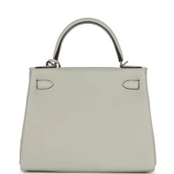 Hermès Hermes Kelly Retourne 28 Gris Neve Togo Palladium Hardware -Online Bag Store H K 230906 2 05