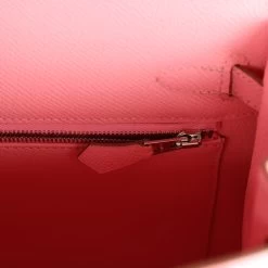 Hermès Hermes Kelly Sellier 25 Rose Confetti Epsom Palladium Hardware -Online Bag Store H K 230908 1 10