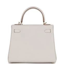 Hermès Hermes Kelly Retourne 25 Gris Pale Togo Gold Hardware -Online Bag Store H K 230913 3 YK 05