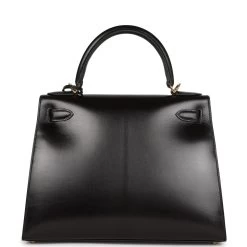 Hermès Hermes Kelly Sellier 28 Black Box Gold Hardware -Online Bag Store H K 230919 2 MS 05