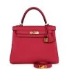 Hermès Hermes Kelly Retourne 25 Framboise Togo Gold Hardware -Online Bag Store H K 231003 1 01