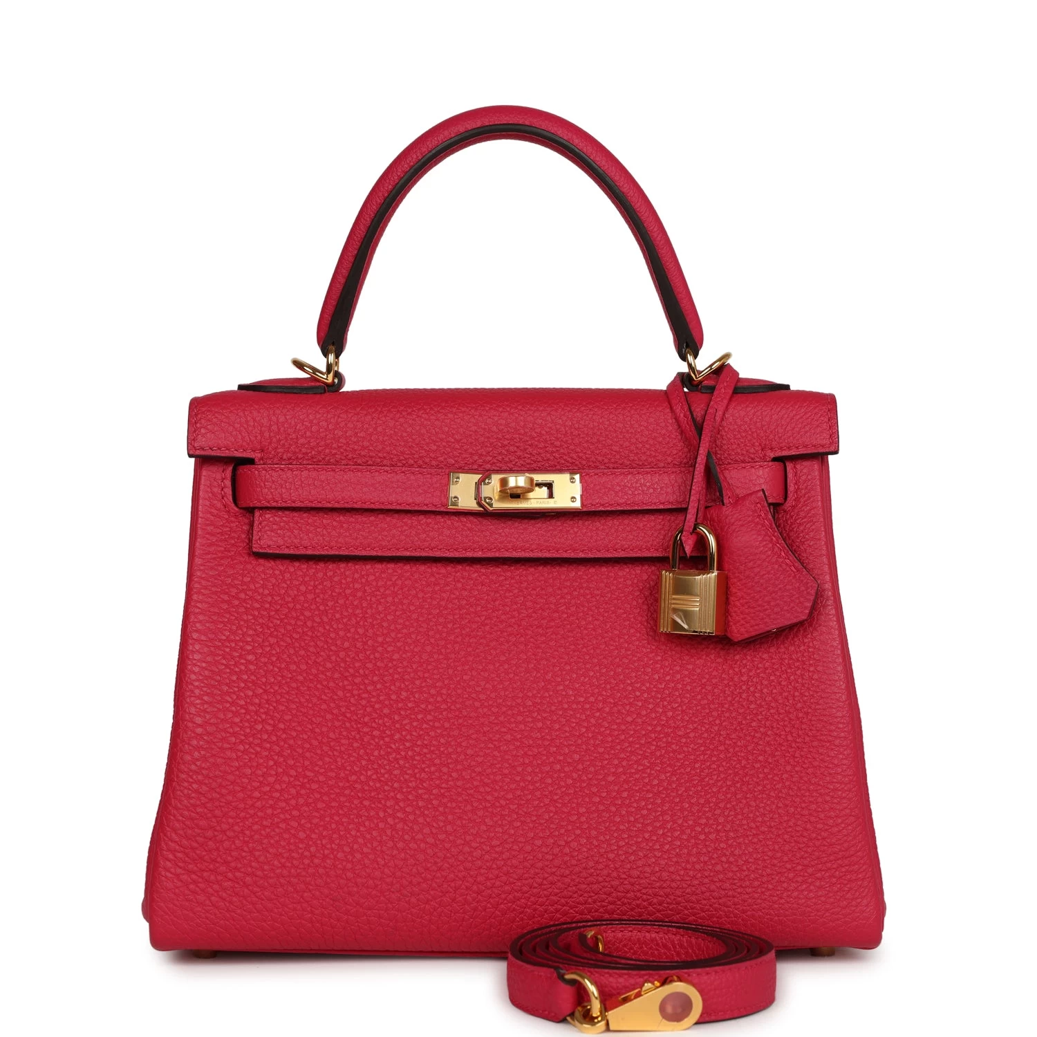 Hermès Hermes Kelly Retourne 25 Framboise Togo Gold Hardware 3 Hermès Hermes Kelly Retourne 25 Framboise Togo Gold Hardware
