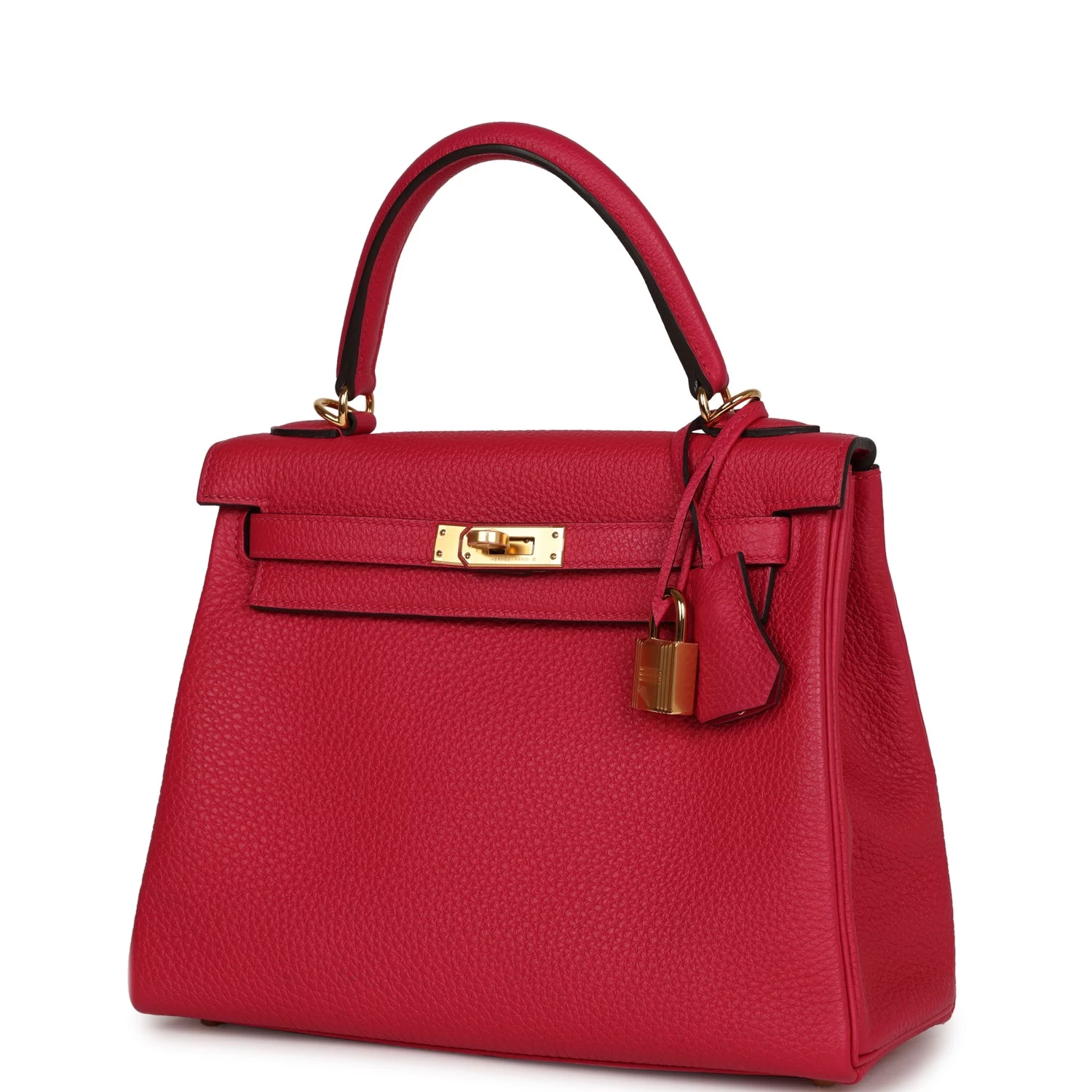 Hermès Hermes Kelly Retourne 25 Framboise Togo Gold Hardware 7 Hermès Hermes Kelly Retourne 25 Framboise Togo Gold Hardware - Image 5