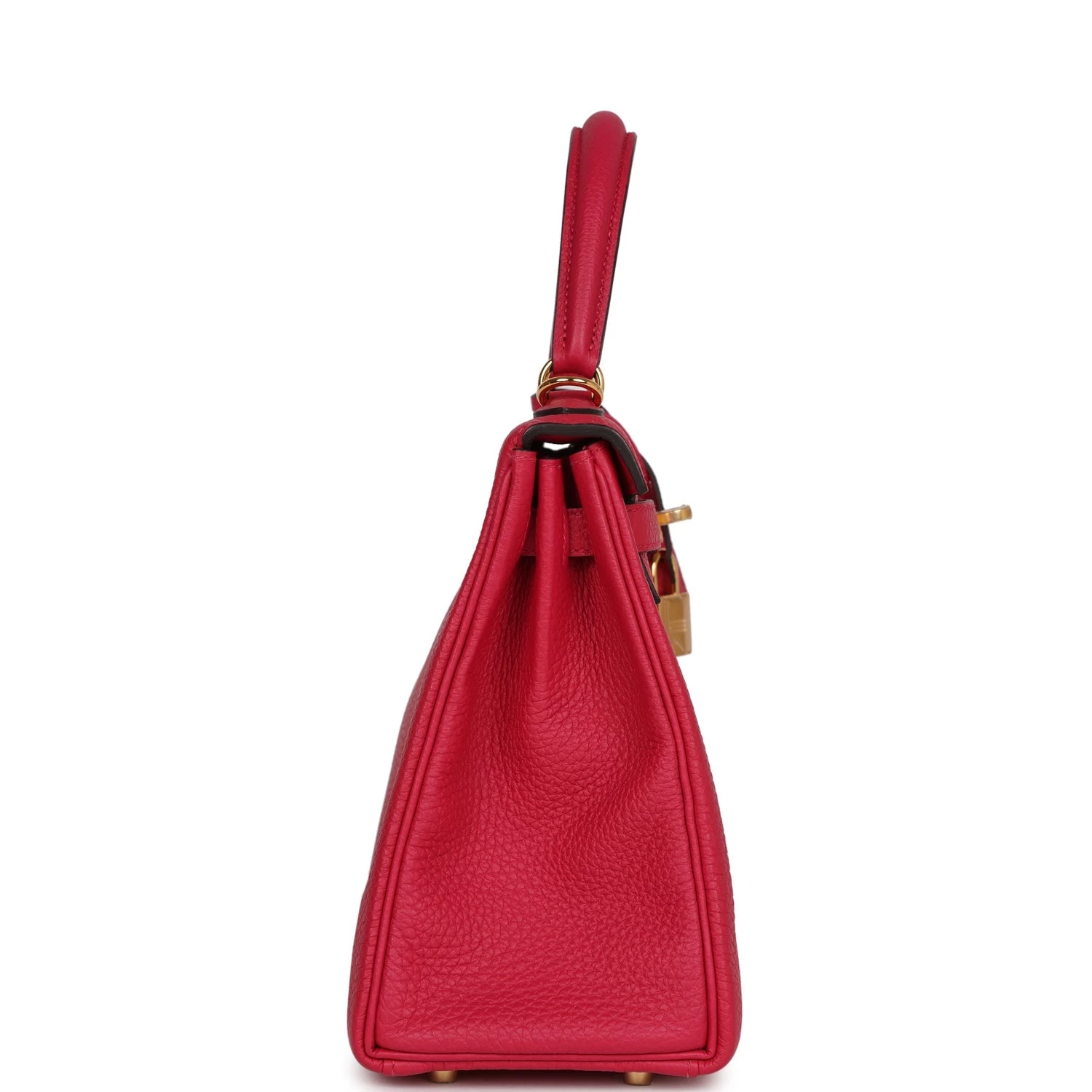 Hermès Hermes Kelly Retourne 25 Framboise Togo Gold Hardware 5 Hermès Hermes Kelly Retourne 25 Framboise Togo Gold Hardware - Image 3