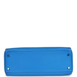 Hermès Pre-owned Hermes Kelly Retourne 32 Bleu Hydra Togo Palladium Hardware -Online Bag Store H K 231003 2 TY 06