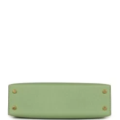 Hermès Hermes Special Order (HSS) Kelly 20 Vert Criquet And Limoncello Epsom Gold Hardware -Online Bag Store H K 231010 2 CM 06