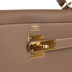 Hermès Pre-owned Hermes Kelly Retourne 32 Etoupe Togo Gold Hardware 17 Hermès Pre-owned Hermes Kelly Retourne 32 Etoupe Togo Gold Hardware -Online Bag Store H K 231018 1 08