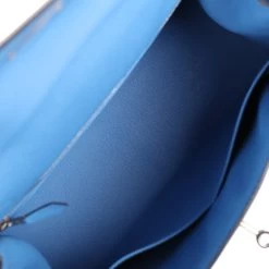 Hermès Pre-owned Hermes Kelly Sellier 28 Bleu Azur Epsom Palladium Hardware -Online Bag Store H K 231107 1 09