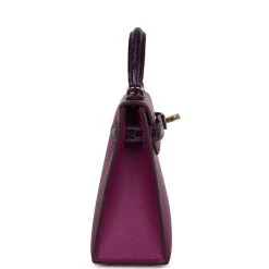 Hermès Hermes Kelly Sellier 20 Anemone Madame And Amethyst Shiny Alligator Touch Permabrass Hardware -Online Bag Store H K 231108 1 04