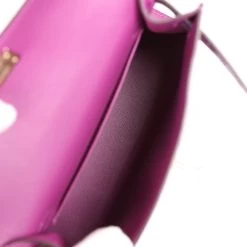 Hermès Hermes Kelly Sellier 20 Anemone Madame And Amethyst Shiny Alligator Touch Permabrass Hardware -Online Bag Store H K 231108 1 08