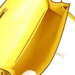 Hermès Hermes Kelly Sellier 20 Jaune Citron Chevre Palladium Hardware -Online Bag Store H K 231115 3 AR 08