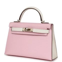 Hermès Hermes Special Order (HSS) Kelly 20 Rose Sakura And Nata Chevre Permabrass Hardware -Online Bag Store H K 231120 2 VL 03