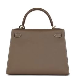 Hermès Hermes Kelly Sellier 28 Etoupe Epsom Gold Hardware 14 Hermès Hermes Kelly Sellier 28 Etoupe Epsom Gold Hardware -Online Bag Store H K 231201 1 05