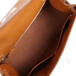 Hermès Hermes Kelly Sellier 28 Gold Epsom Palladium Hardware -Online Bag Store H K 231214 1 09