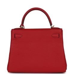 Hermès Hermes Kelly Retourne 28 Vermillion Clemence Gold Hardware 14 Hermès Hermes Kelly Retourne 28 Vermillion Clemence Gold Hardware -Online Bag Store H K 231215 1 05