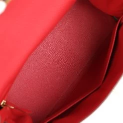 Hermès Hermes Kelly Retourne 28 Vermillion Clemence Gold Hardware 18 Hermès Hermes Kelly Retourne 28 Vermillion Clemence Gold Hardware -Online Bag Store H K 231215 1 09
