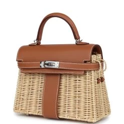 Hermès Hermes Mini Picnic Kelly 20 Gold Swift Palladium Hardware -Online Bag Store H K 231228 3 03