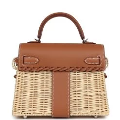 Hermès Hermes Mini Picnic Kelly 20 Gold Swift Palladium Hardware -Online Bag Store H K 231228 3 05