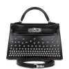 Hermès Hermes Kelly Sellier 20 Clouté Black Box Palladium Hardware -Online Bag Store H K 240102 3 01