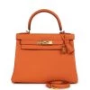 Hermès Hermes Kelly Retourne 28 Orange Togo Gold Hardware -Online Bag Store H K 240102 5 01