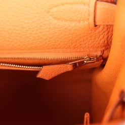 Hermès Hermes Kelly Retourne 28 Orange Togo Gold Hardware -Online Bag Store H K 240102 5 10