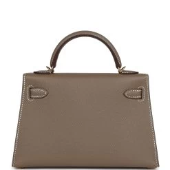 Hermès Hermes Kelly Sellier 20 Etoupe Epsom Gold Hardware 13 Hermès Hermes Kelly Sellier 20 Etoupe Epsom Gold Hardware -Online Bag Store H K 240103 4 05
