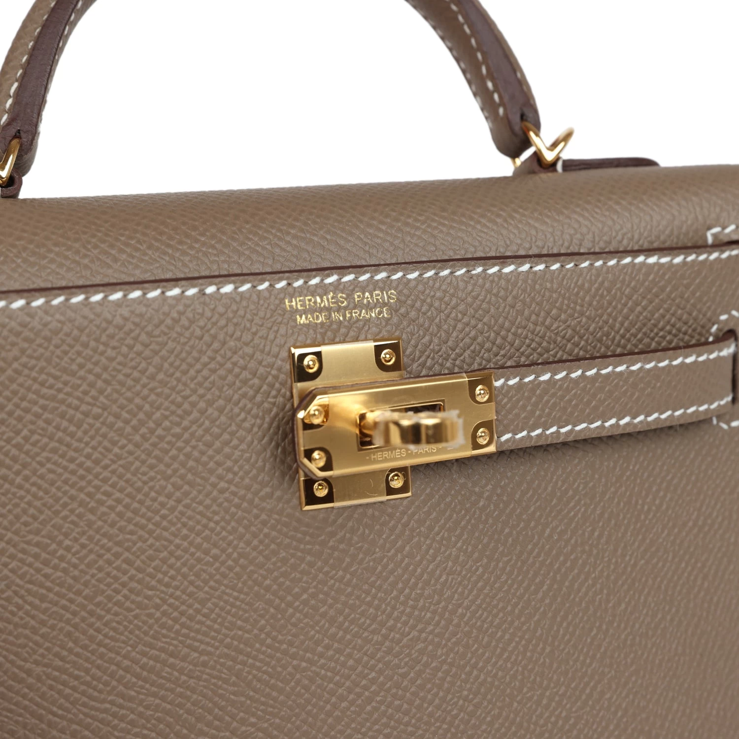 Hermès Hermes Kelly Sellier 20 Etoupe Epsom Gold Hardware 9 Hermès Hermes Kelly Sellier 20 Etoupe Epsom Gold Hardware - Image 7