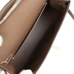 Hermès Hermes Kelly Sellier 20 Etoupe Epsom Gold Hardware 17 Hermès Hermes Kelly Sellier 20 Etoupe Epsom Gold Hardware -Online Bag Store H K 240103 4 08