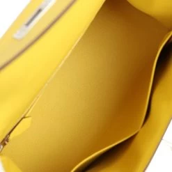 Hermès Hermes Kelly Sellier 28 Jaune De Naples Epsom Palladium Hardware -Online Bag Store H K 240103 5 09