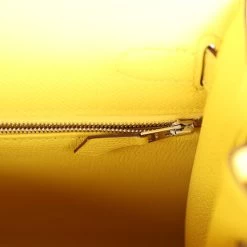 Hermès Hermes Kelly Sellier 28 Jaune De Naples Epsom Palladium Hardware -Online Bag Store H K 240103 5 10