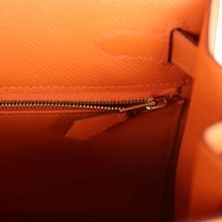 Hermès Hermes Kelly Sellier 28 Orange Epsom Gold Hardware -Online Bag Store H K 240109 1 10