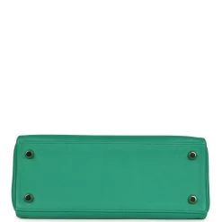 Hermès Pre-owned Hermes Retourne Kelly 25 Vert Vertigo Swift Gold Hardware -Online Bag Store H K 240122 1 HK 06