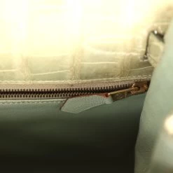 Hermès Vintage Hermes Kelly 28 Vert Celadon Natura Shiny Alligator Gold Hardware -Online Bag Store H K 240123 3 10