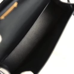 Hermès Pre-owned Hermes Kelly Sellier 20 Black Box Gold Hardware -Online Bag Store H K 240124 1 YC 08